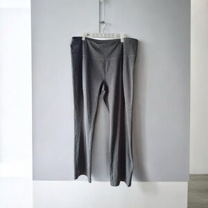 MTA Sport Gray Leggings Elastic Waistband